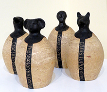 Canopic jars by Ali Walker